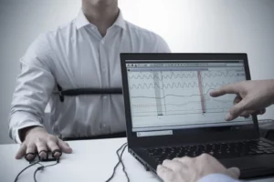 An Examiner Interpreting The Polygraph Tests Results