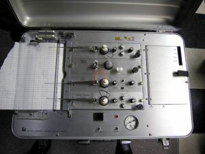 an old lie detector machine.
