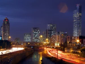 Nighttime in Tel Aviv