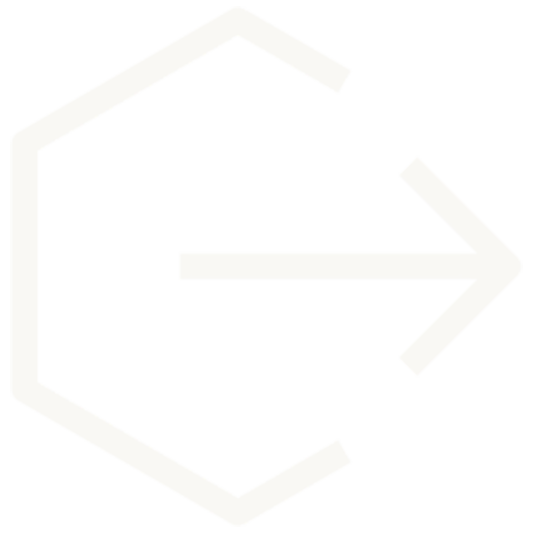 Hexagon with an arrow icon
